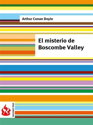 cover image of El misterio de Boscombe Valley (low cost). Edición limitada